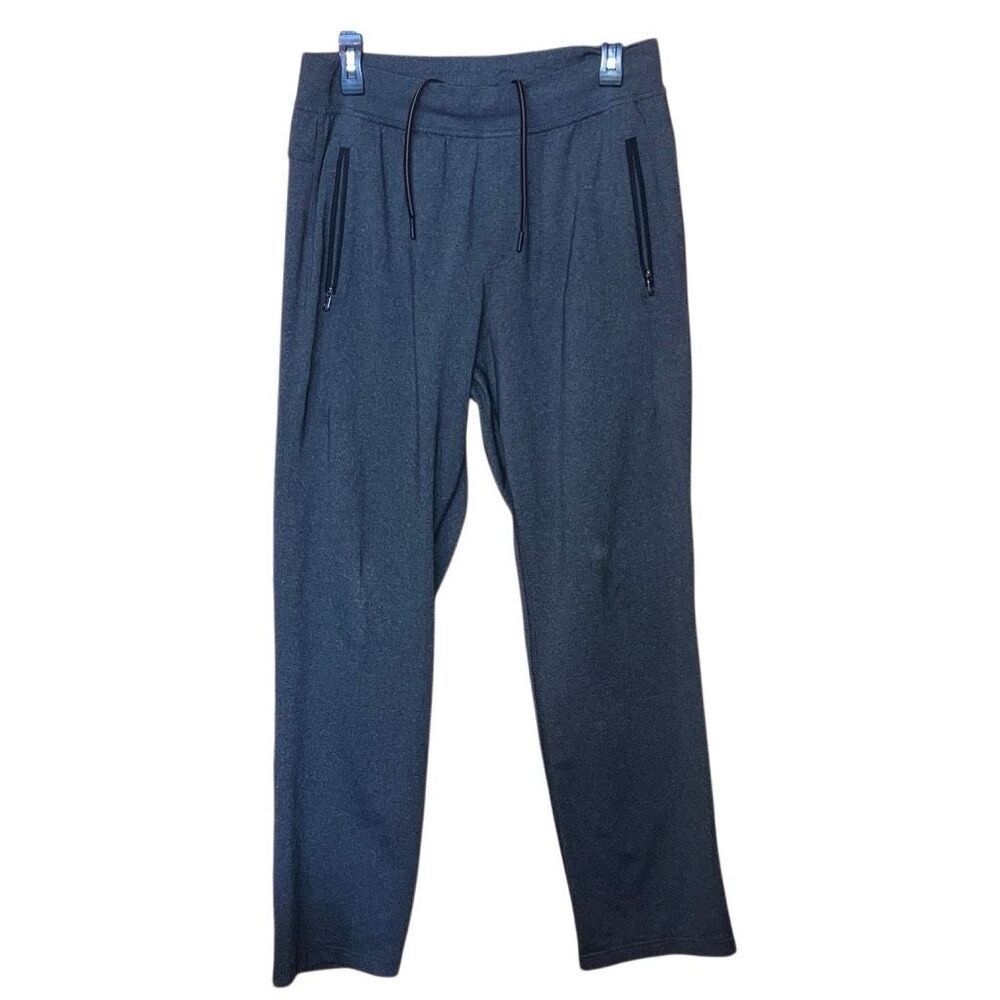 Lululemon men’s large grey bootcut pull on sweatpants #753